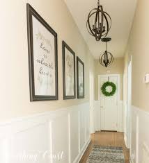 Long Dark Hallway Makeover Before And
