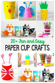 20 Paper Cup Crafts For Kids So Many