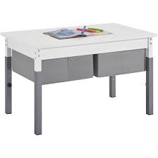 Shop for toddler desk online at target. Kids Height Adjustable Table With Storage White And Grey Officeworks
