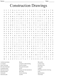 construction drawings word search