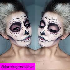 halloween makeup look sugar skull