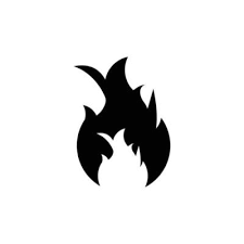 Eps10 Black Vector Fire Flame Abstract