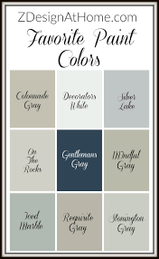 zdesign at home favorite paint colors