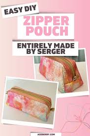 how to make a lined zipper pouch step