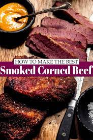 smoked corned beef brisket traeger or