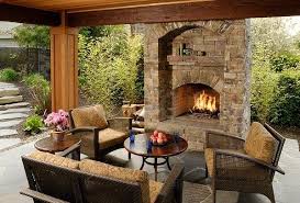 Backyard Fireplace Outdoor Fireplace