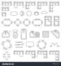 Standard Furniture Symbols Used In