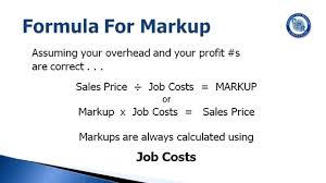 using markup to calculate your s