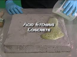 acid etching concrete you