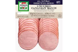 uncured canadian bacon slices