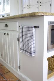 If you have small kiddos you may want to make sure there is a lock feature if you do this. Our Kitchen Island With Microwave We Added A Built In Shelf Driven By Decor