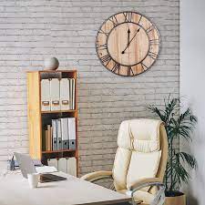 Get 5% in rewards with club o! Buy Bengenta Wooden Farmhouse Wall Clock 23 Inch Noiseless Silent Non Ticking Vintage Wall Clock Large 3d Roman Numerals Retro Rustic Country Decorative Luxury For House Warming Gift Wood Online In Vietnam