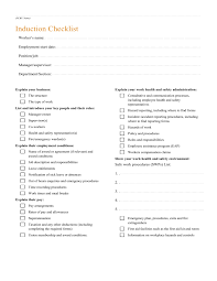 sle checklist induction