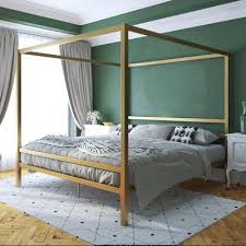 Hashtag Home Dubay Canopy Bed Metal In
