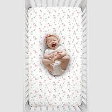 White Polyester Soft Fitted Crib Sheet