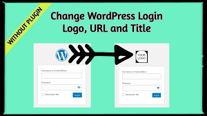 change wordpress login logo without