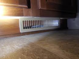 air register under your kitchen cabinet