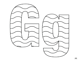letter g coloring pages 15 free pages