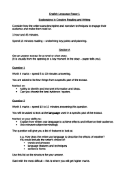 Grade 9 english gcse creative writing 40 mark example. Aqa English Language Gcse Exam Paper 1 And Paper 2 Outline Details Mark Scheme Tips Aqa English Language Aqa English Exam Papers
