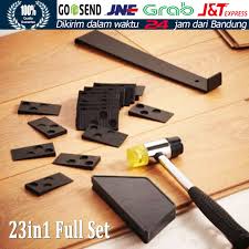 Lantai diy decking wpc (hpc) kayu tile baliwood not vinyl. 23in1 Alat Instalasi Laminasi Lantai Kayu Lantai Aksesoris Kit Set Alat Rumah Diy Kayu Shopee Indonesia