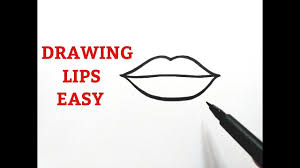 how to draw lips easy for beginners