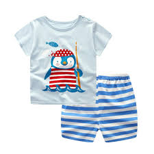 Summer Childrens Clothing Sets Baby Boys Girls Clothes Set