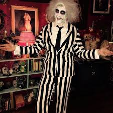 It was four days before our second annual halloween party and we still had no great ideas for costumes! Picture Of Cool Beetlejuice Outfit Idea