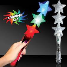 Triple Star Led Glow Light Up Wand Everything Branded Usa
