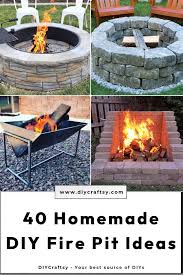 40 homemade diy fire pit ideas for backyard