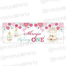 personalized mint and pink fl 1st
