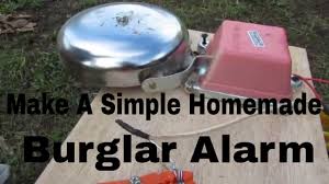 make a simple homemade burglar alarm