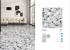 terrazzo glazed vitrified floor tiles
