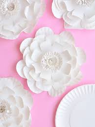 Paper Plate Flowers One Little Project