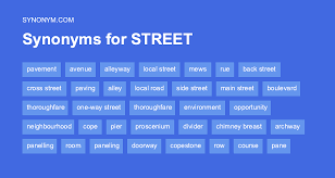 another word for main street synonyms