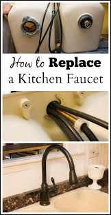 how to replace a kitchen faucet step