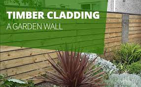 Cladding A Garden Wall With Timber