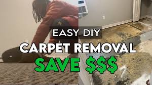 how to remove carpet easy step by step