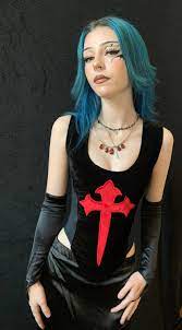 Buy Vintage Raven Clothing Dead Stock Gothic Dagger Corset Top Online in  India - Etsy