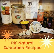 diy natural sunscreen recipes painted