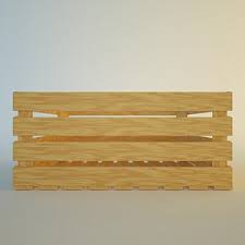 free wooden box 3d models for