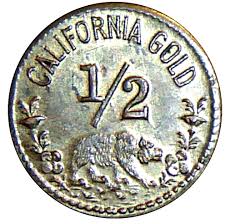 replica ½ dollar california gold