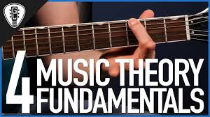 Melodic and harmonic progression, chord structure, scales, and note reading are examples of music. 4 Music Theory Fundamentals Guitar Lesson
