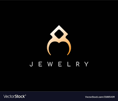 luxury logo jewelry with modern concept