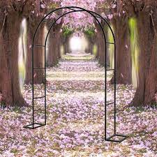 steel frame garden rose arch trellis