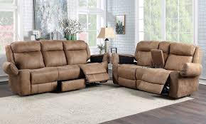 Wide range of recliners and other living room furniture at the best price! Saddle Reclining Sofa Set Brown The Dump Luxe Furniture Outlet