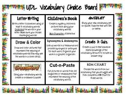 Universally Designed Learning Worksheets Teaching