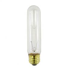 60t10 130v Med Light Bulb 130 Volt 60 Watt Clear T10 Tube E26