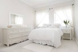 The all white bedroom furniture gives this room a look of purity and tranquility. Bedrooms With White Furniture Houzz