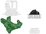Scorecard | The Rock Golf Club & Resort