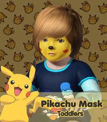 the sims resource pikachu mask toddlers